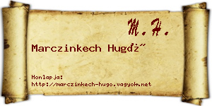 Marczinkech Hugó névjegykártya